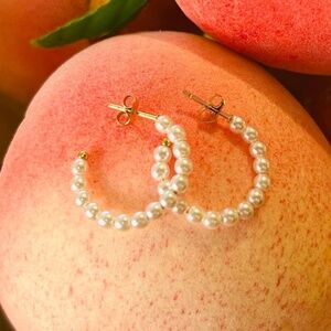 Pearl Hoops